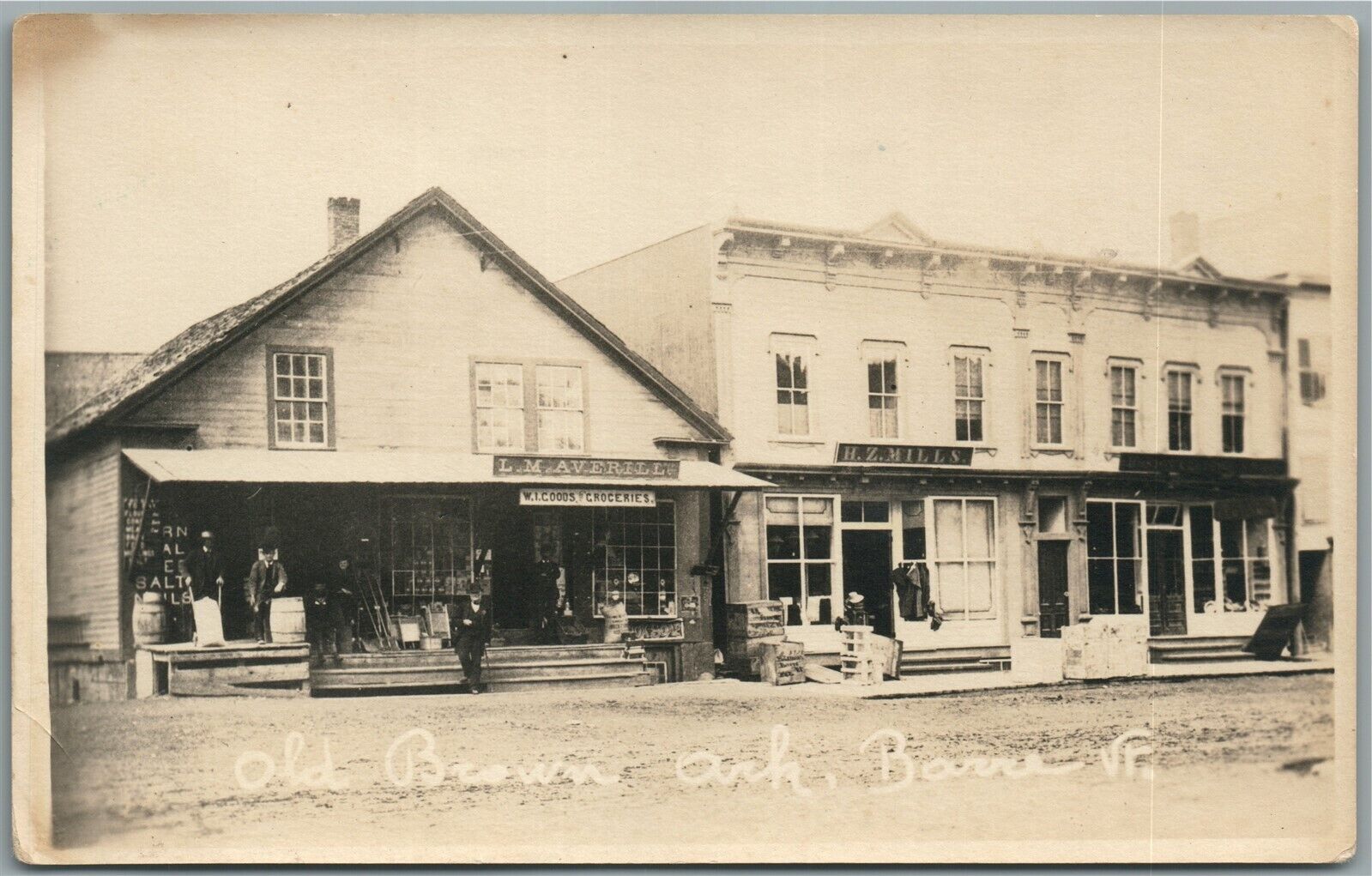 BARRE VT GROCERY STORE ANTIQUE REAL PHOTO POSTCARD RPPC
