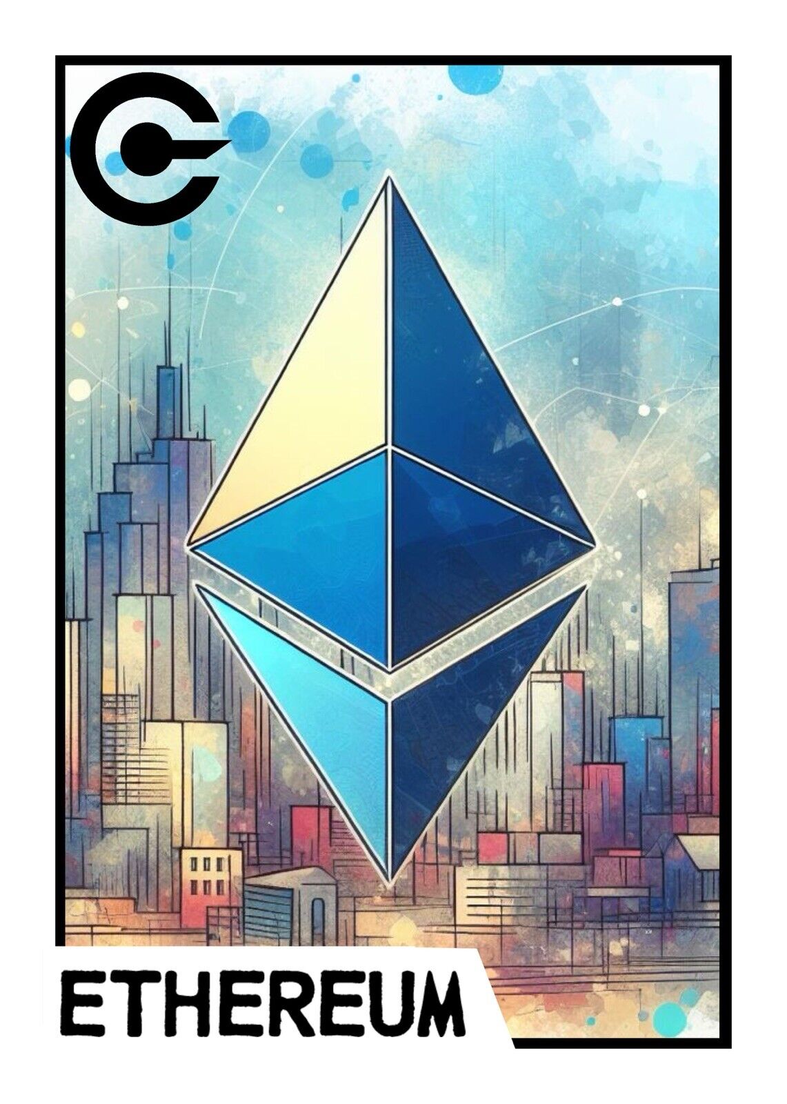 Ethereum Crypto Custom Trading Card By MPRINTS /9 (Only 9 Printed)
