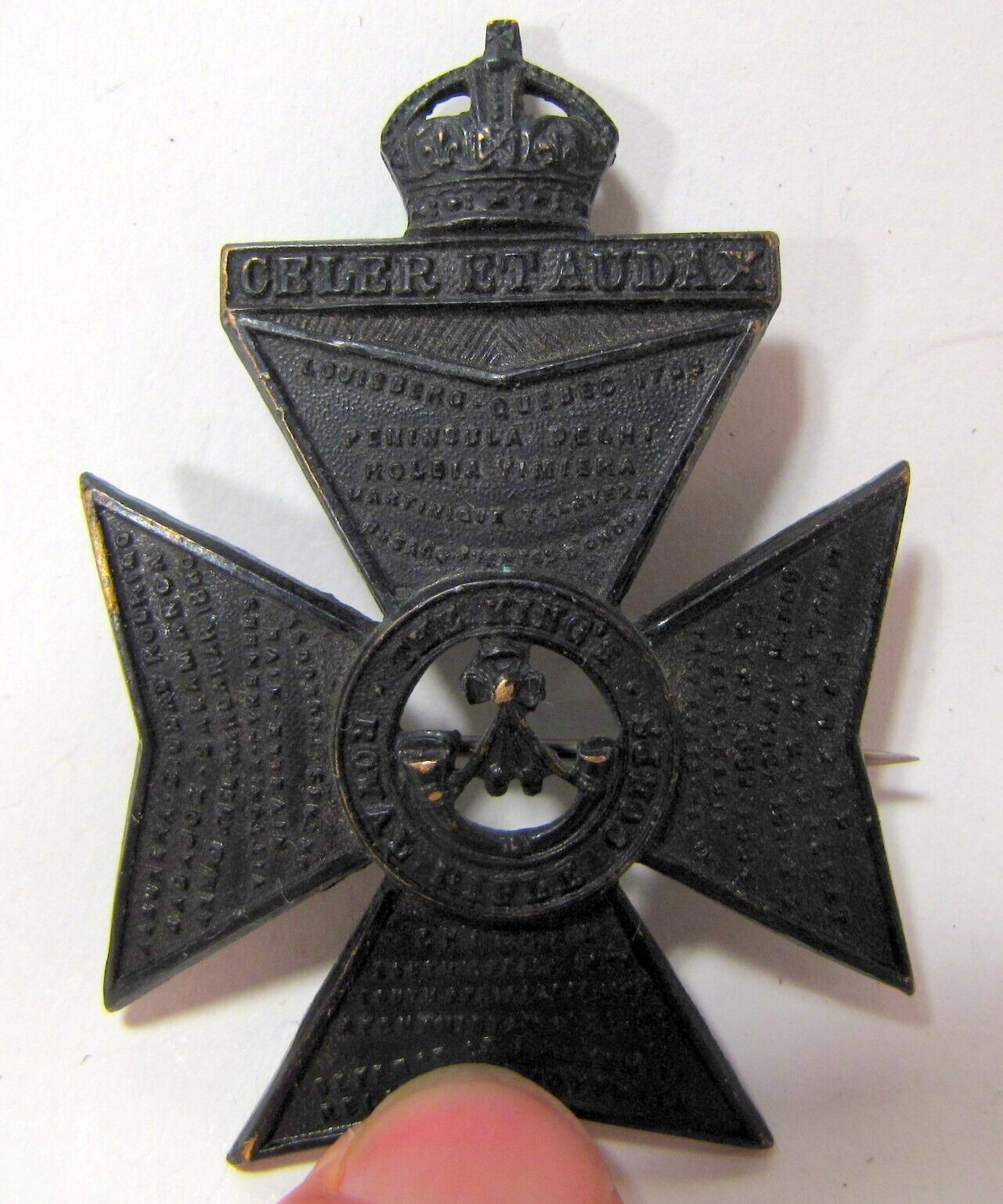 British Military Army Kings Royal Rifle Corps Cap Badge Pin