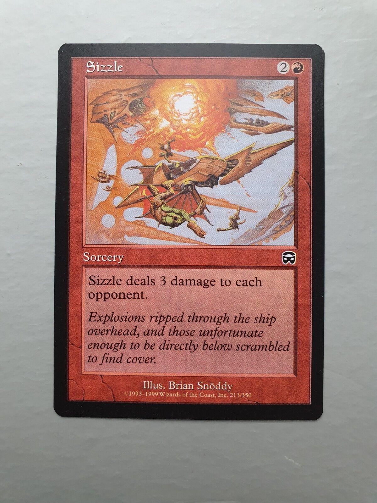 Sizzle, MTG Mercadian Masques (1999) Common Red Sorcery NM
