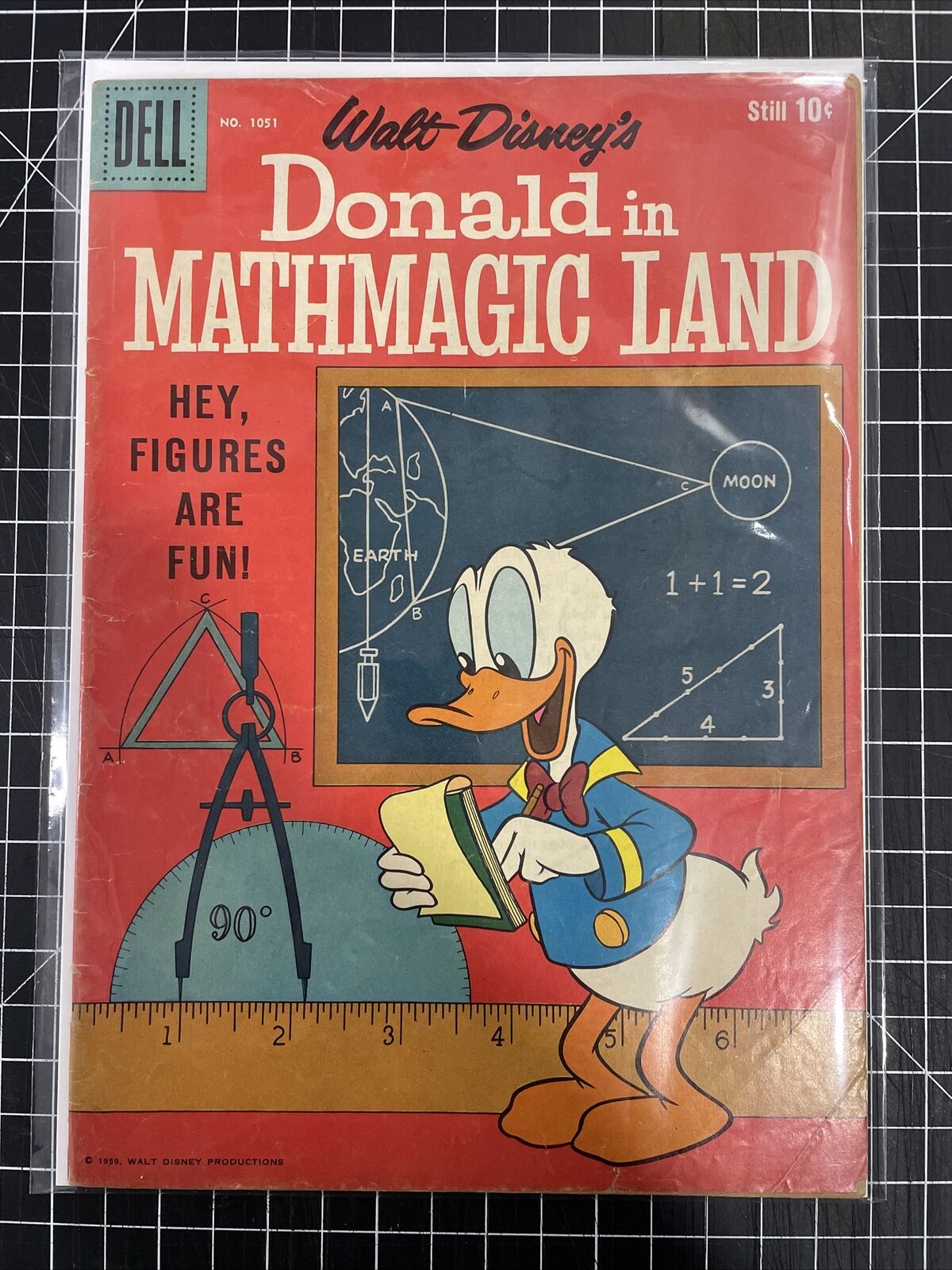 Four Color Walt Disney\'s Donald in Mathmagic Land #1051 1959 Dell VG