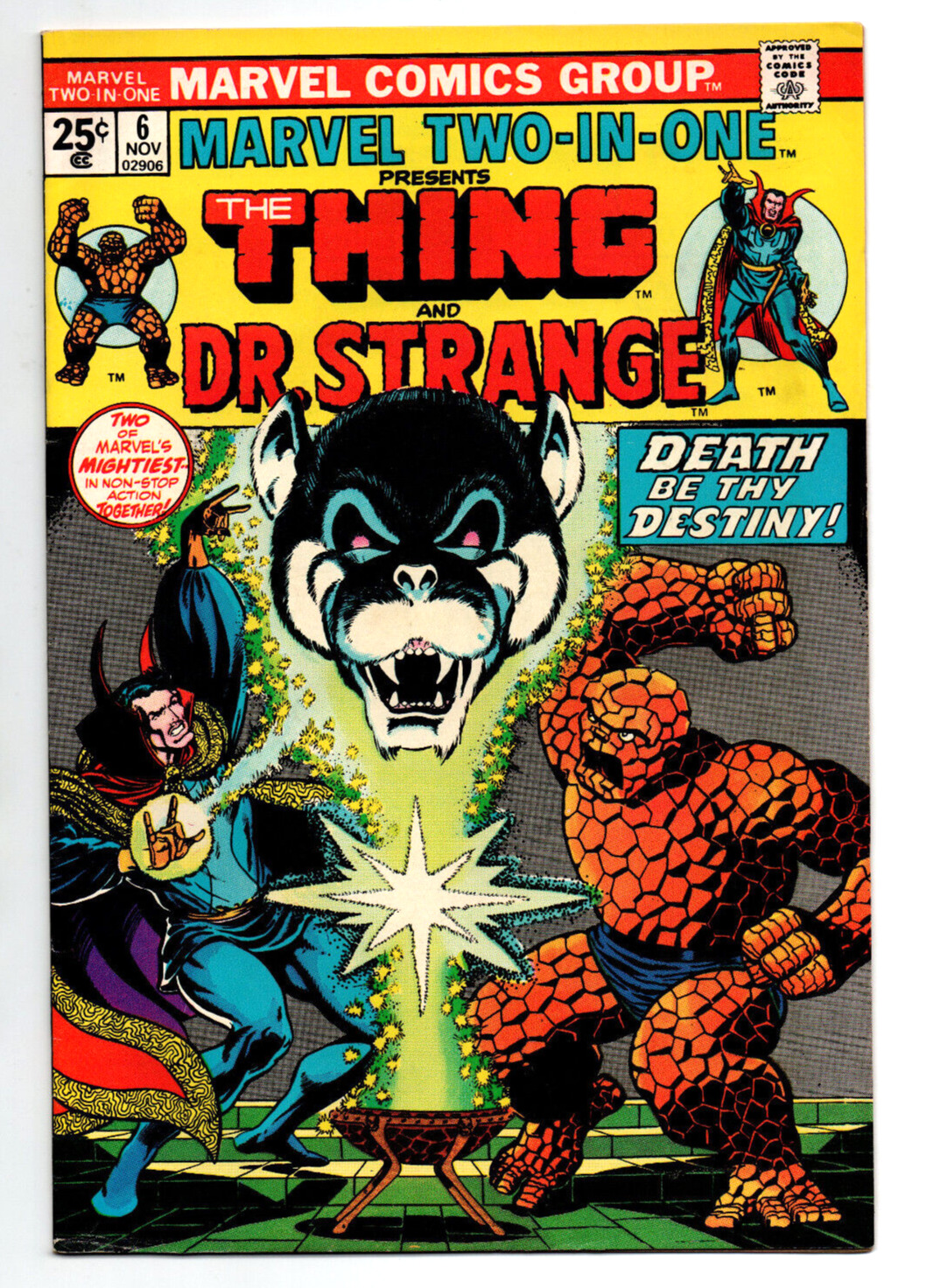 Marvel Two-In-One #6 - Thing - Doctor Strange - 1974 - VF