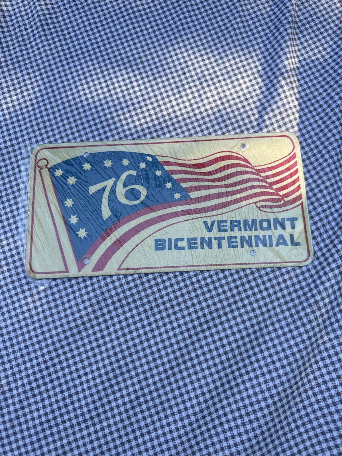 1976 Vermont Bicentennial Front License Plate