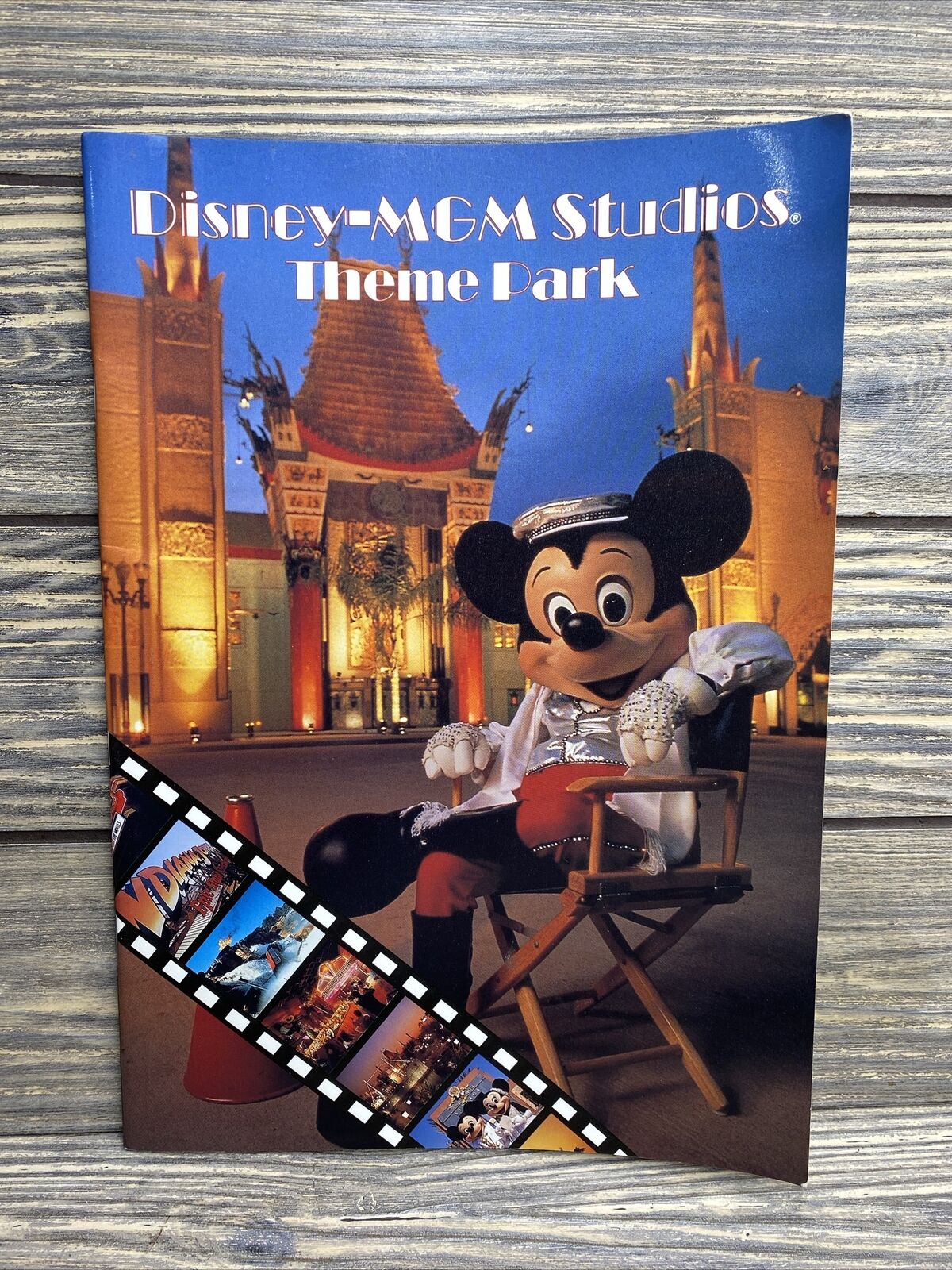 Vtg Disney MGM Studio Theme Park 1991 Souvenir Book Mickey Mouse Directors Chair