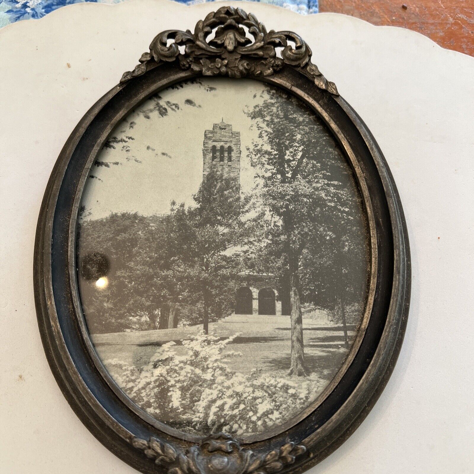 1947 PHOTOGRAPH TUFTS COLLEGE CHAPEL WITH FRAME