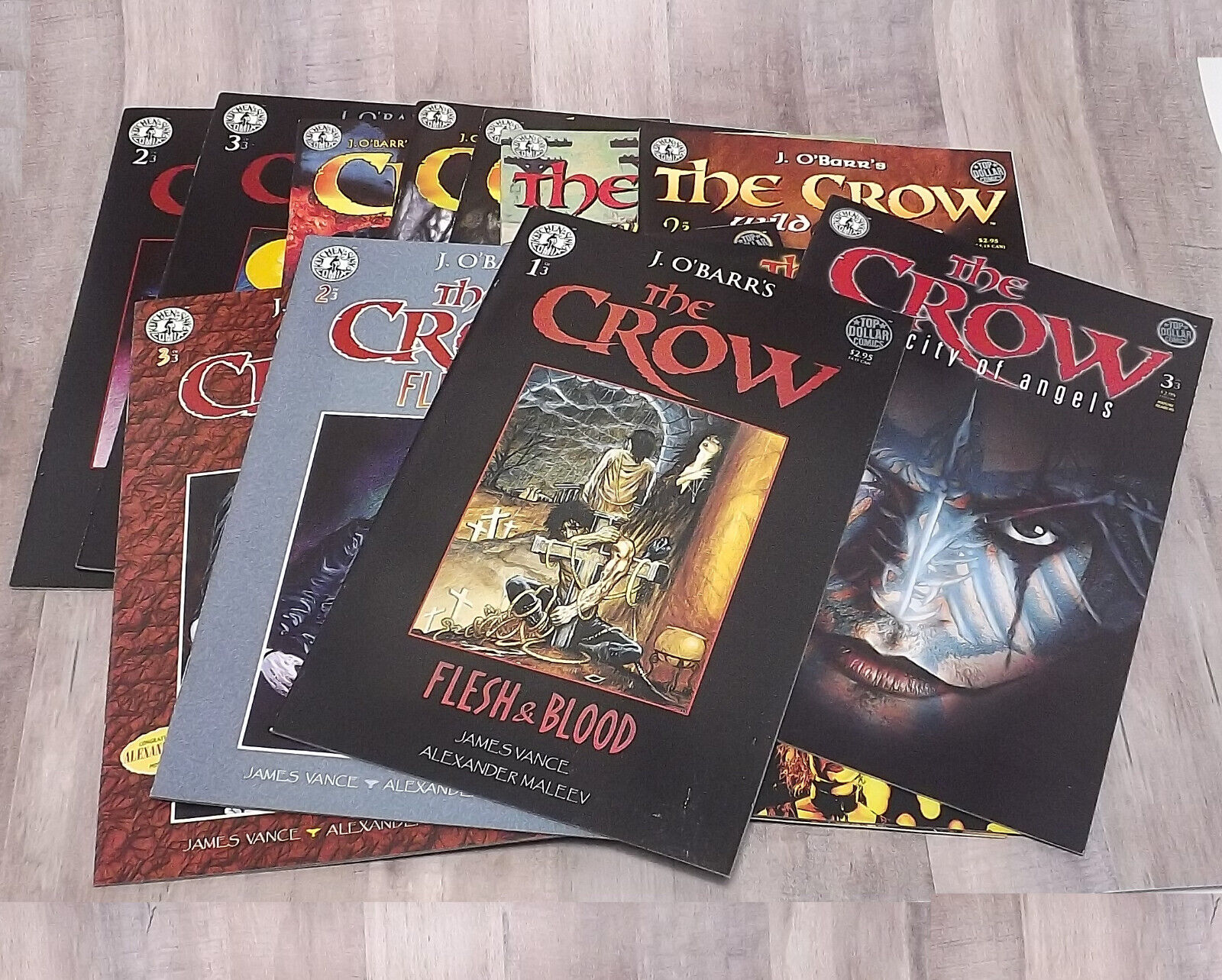 The Crow J O'Barr's Kitchen Sink Press, 1996 Unread Lot of 14 - Read Details