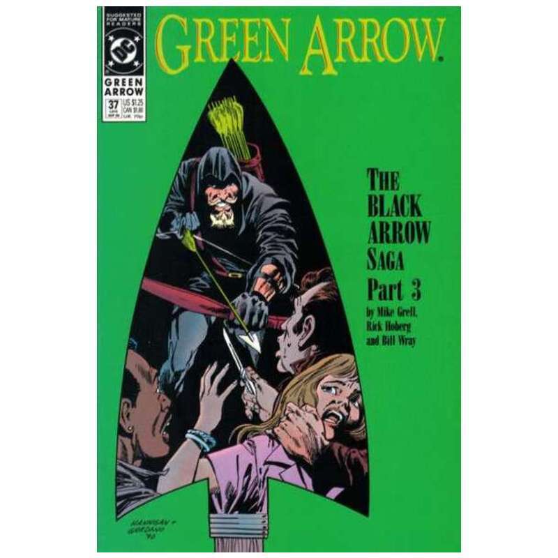 Green Arrow (1988 series) #37 in Near Mint minus condition. DC comics [p`