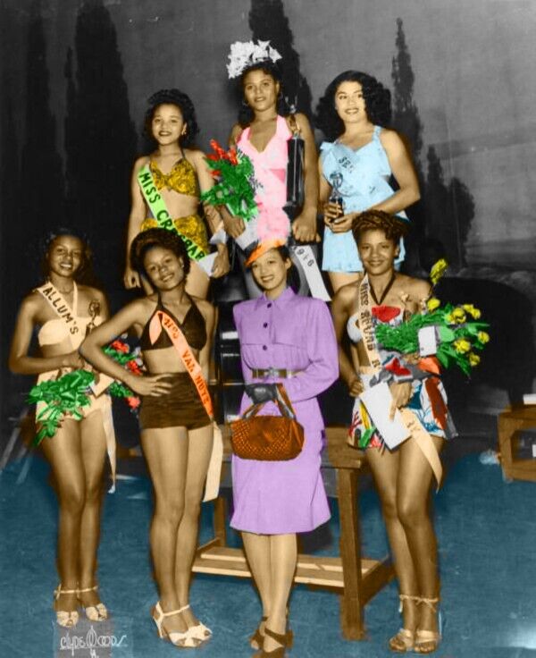 12 Gorgeous Women African American Beauty Pageants 1950s 8 x 10 Photo