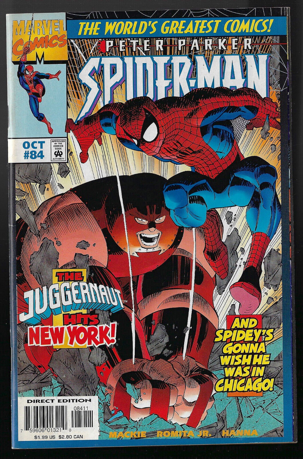 Spider-Man #84  - Marvel, 1997 - $5. ships all your comics