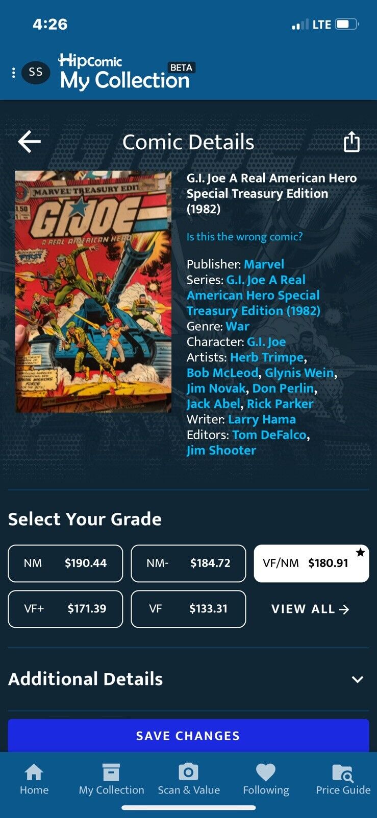 Gi Joe A Real America Hero Special Treasury Addition