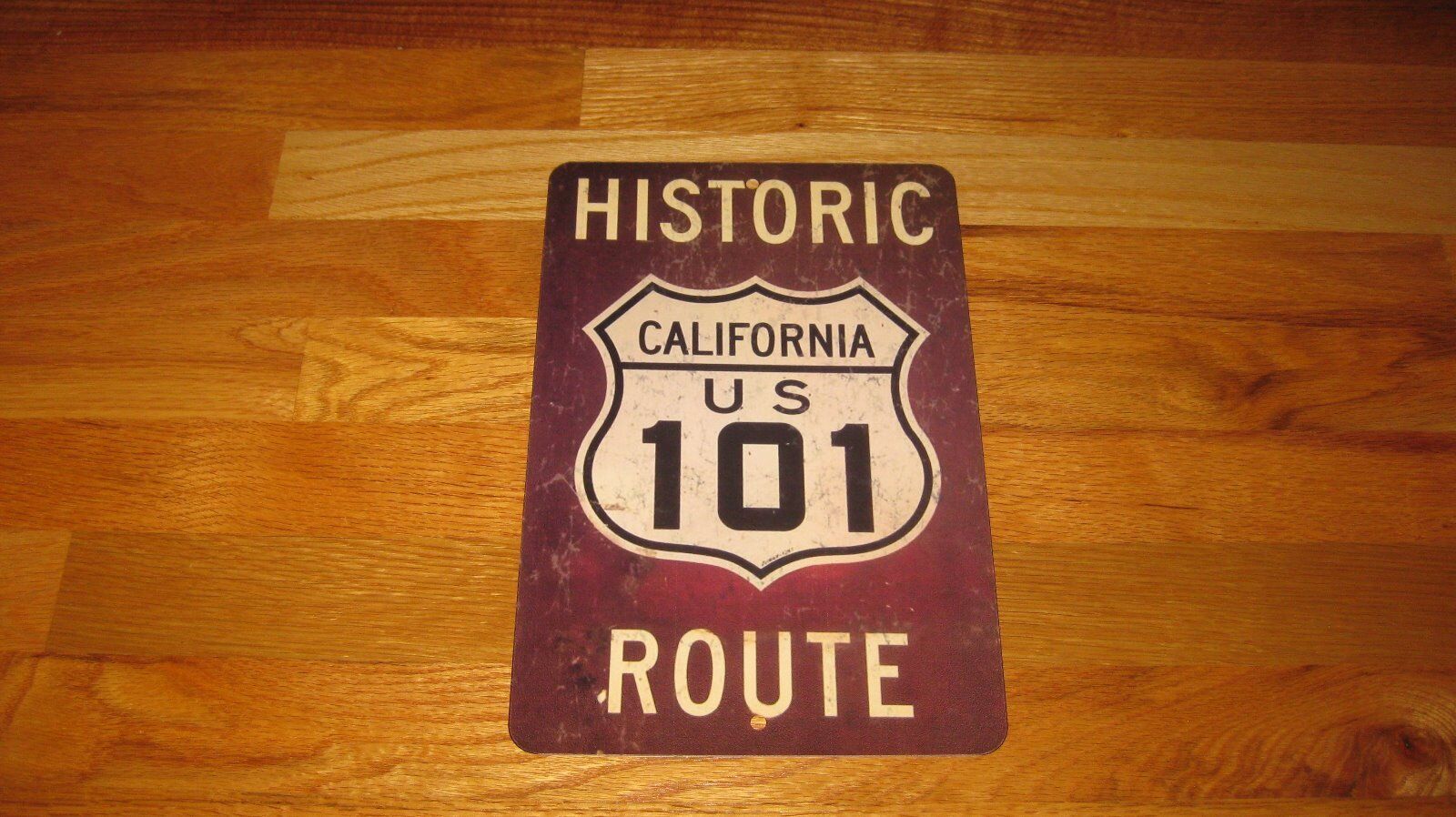HISTORIC ROUTE 101 -California U.S. 101- Retro Vintage Look worn Rustic 