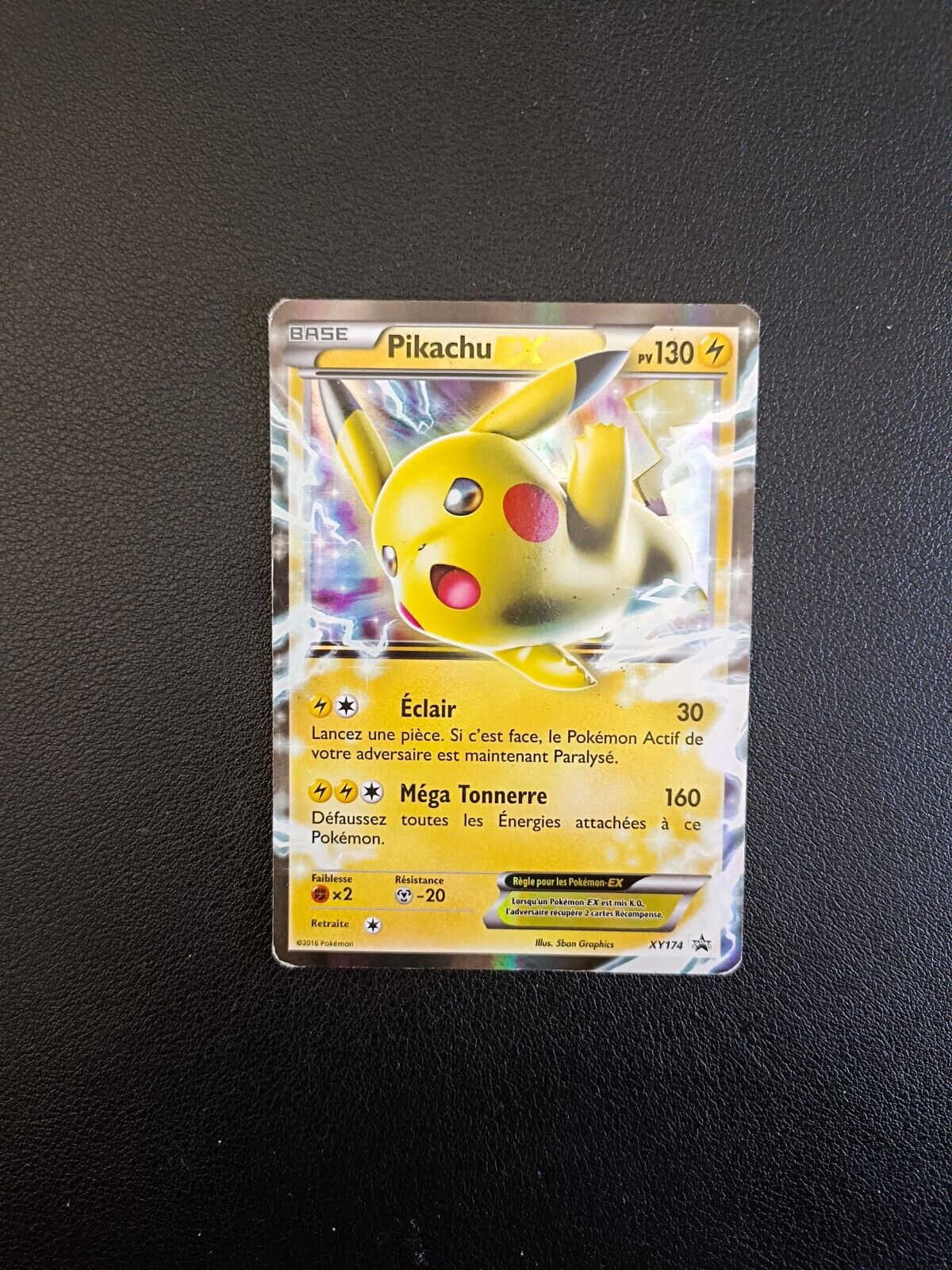 Pokemon Card Pikachu EX XY174 Promo XY FR
