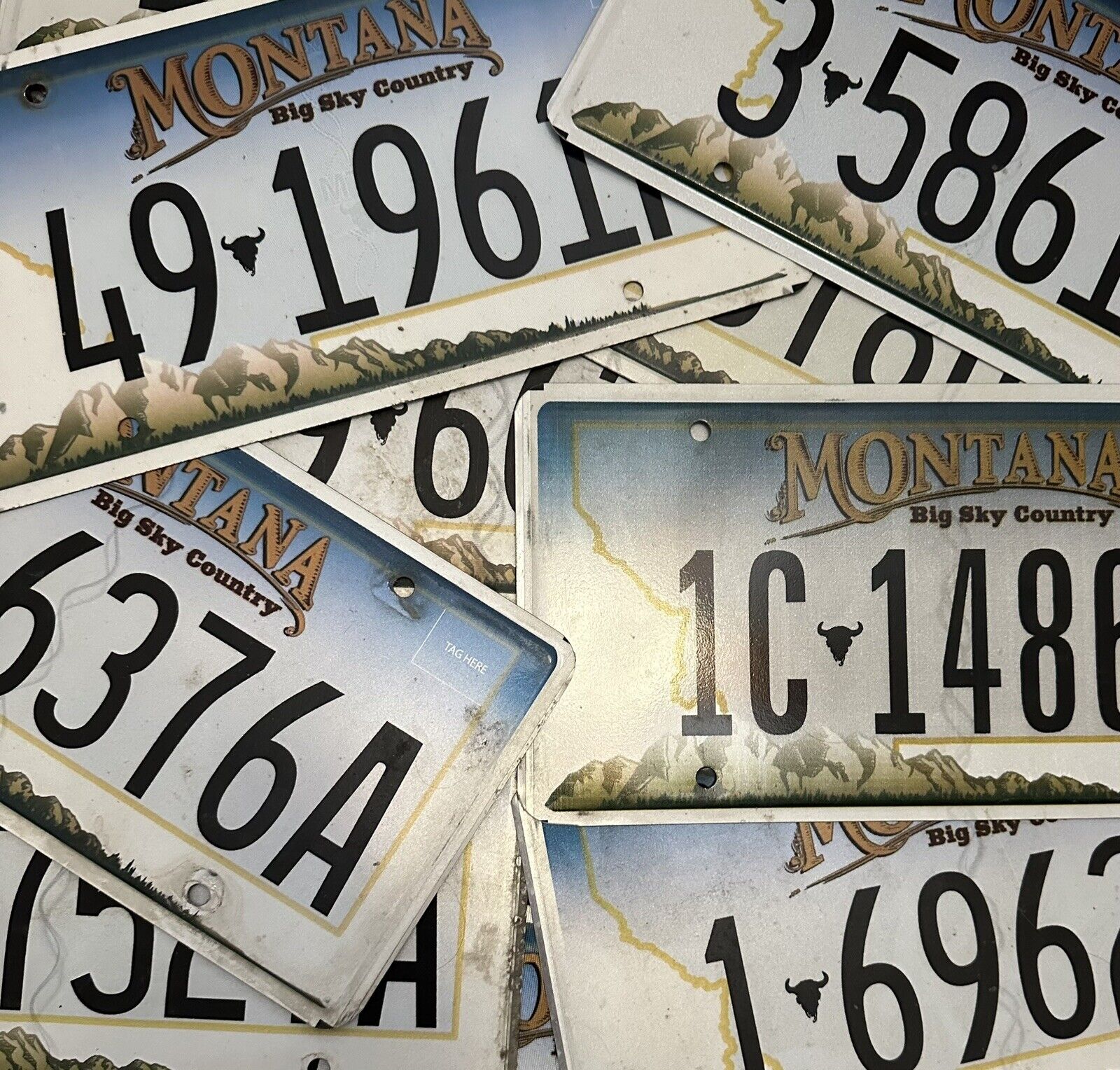 1 Montana License Plate 2006 Base Random Letters And Numbers