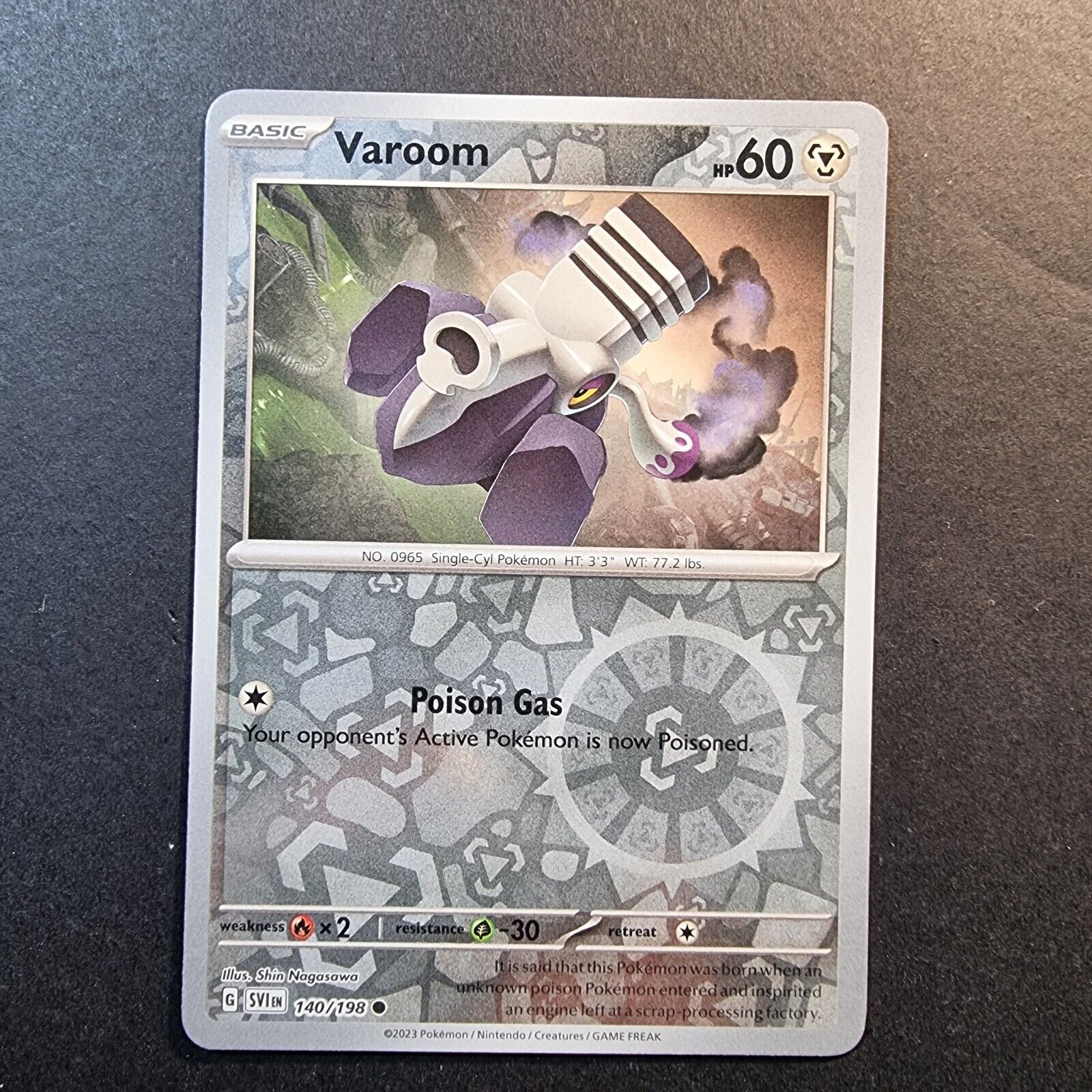 Varoom 140/198 Reverse  Holo Foil Common Scarlet & Violet Base Set Pokemon Card
