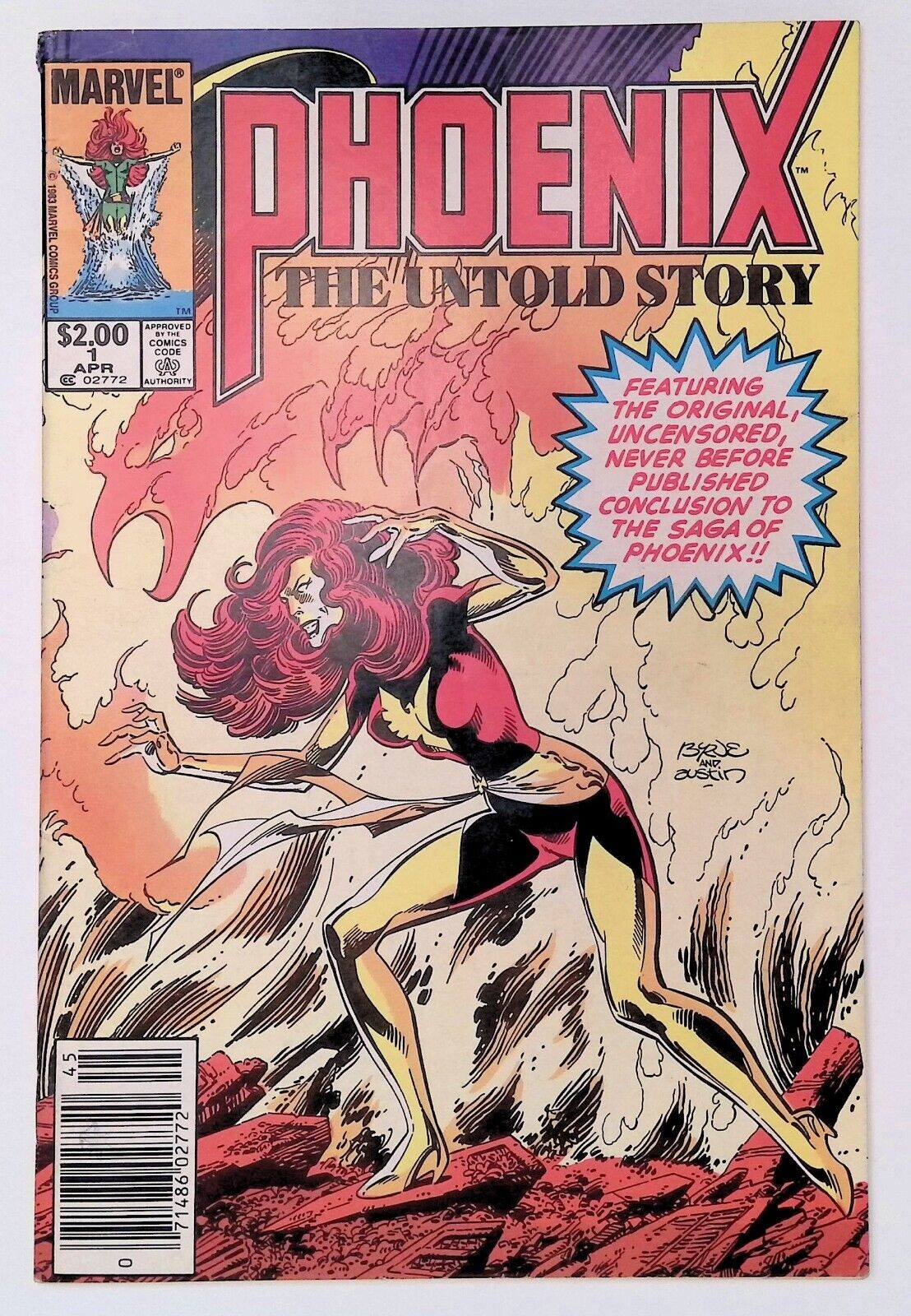Phoenix The Untold Story 1 UPC Newsstand Variant X-Men Cyclops Marvel Comics 