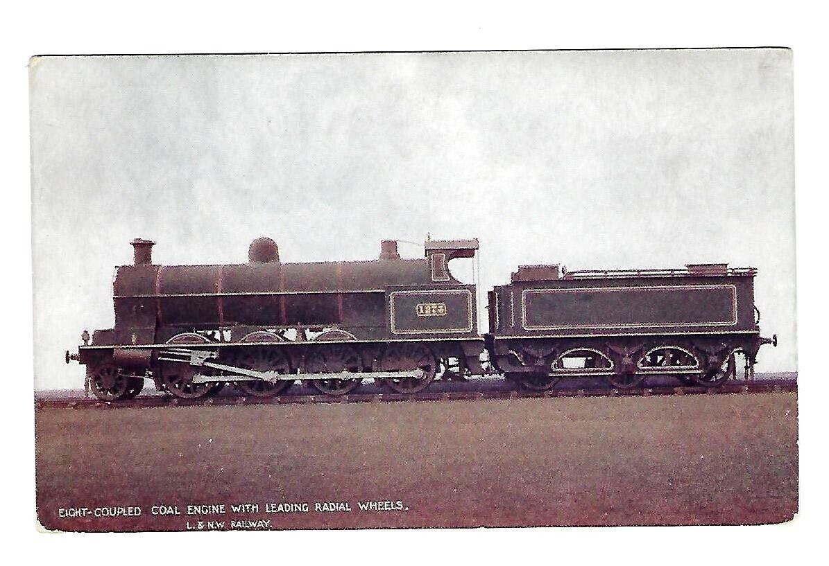 Early 1900\'s Postcard L&NW Railway, Eight-Coupled Coal Emgine