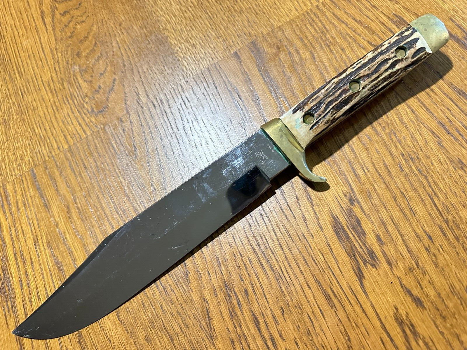 G.C. CO Gutmann Cutlery BOWIE KNIFE STAG