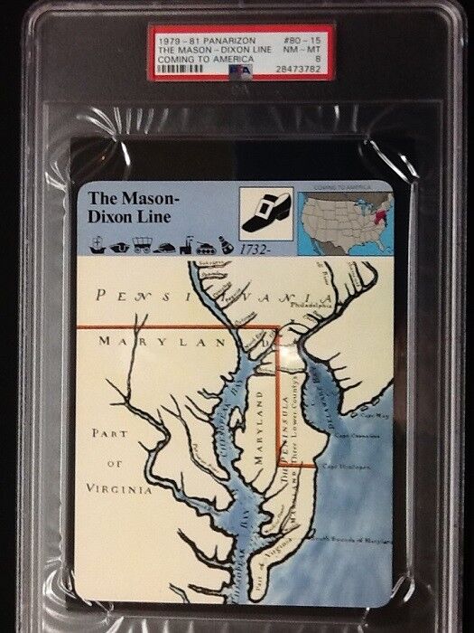 PSA 8 NM/MINT    The Mason-Dixon Line    Panarizon #80-15    Dated 1981