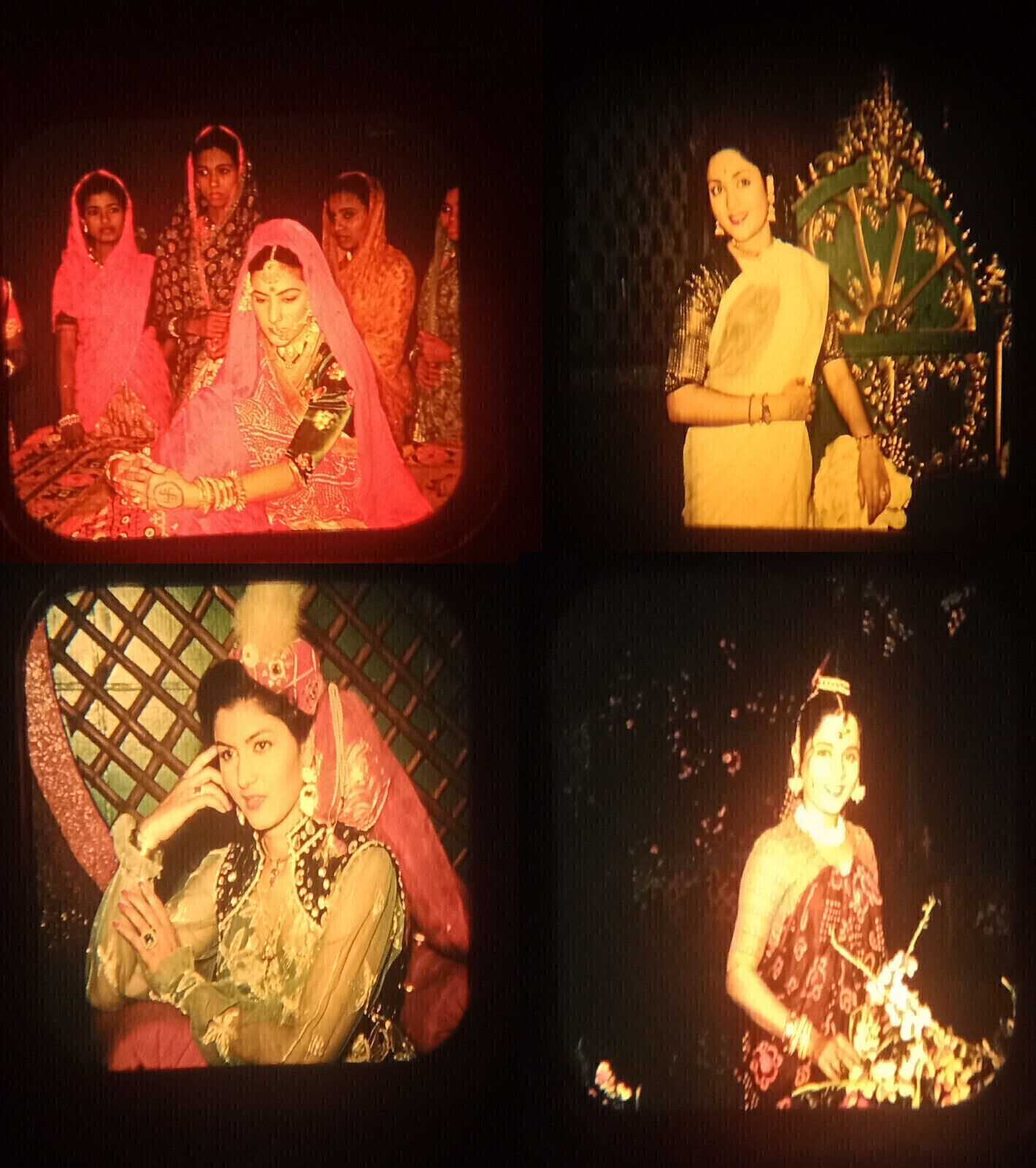 1955 Sawyer\'s Single View-Master Reels 4351-2-3 Movie Stars of India