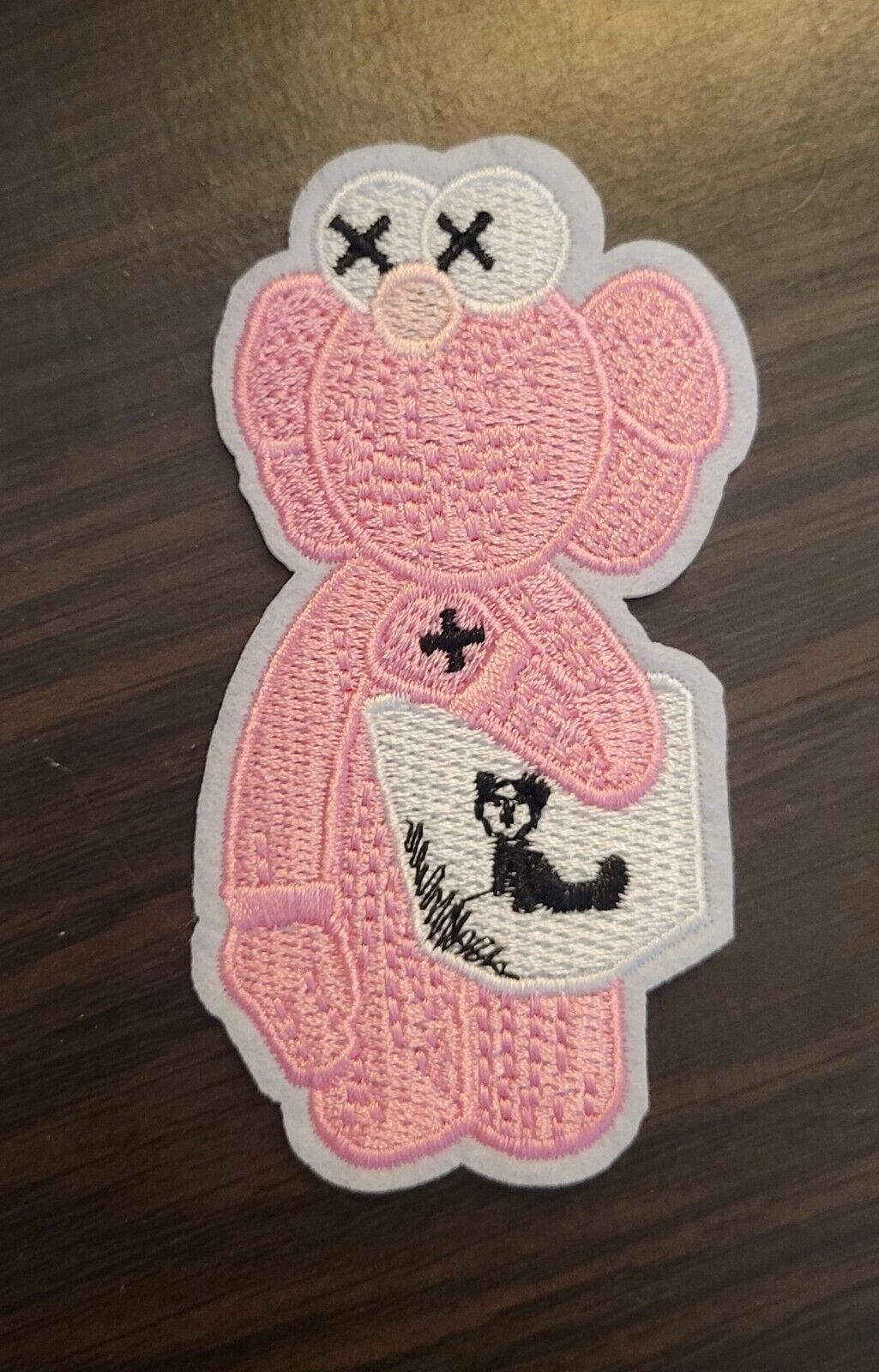 Kaws embroidery patch iron on new Elmo Red Pop Culture 4x2