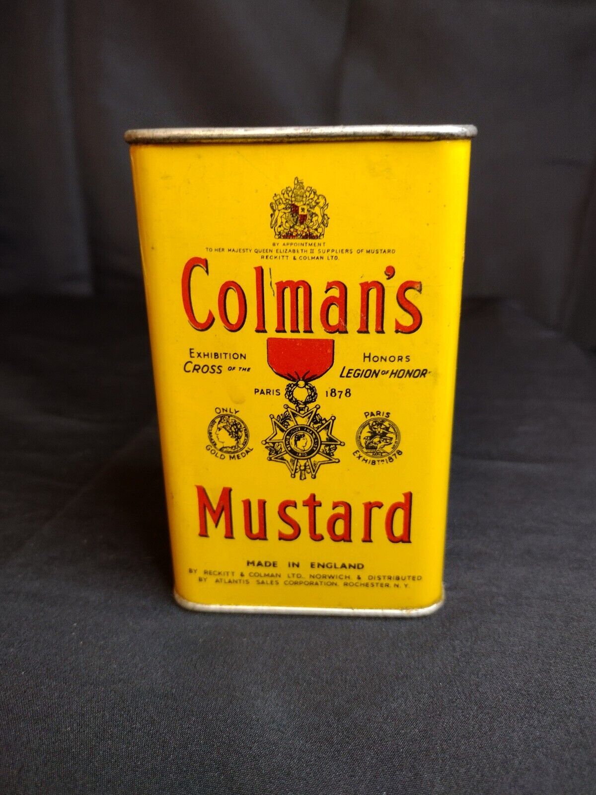 Antique Colman\'s Mustard Tin Paris 1878