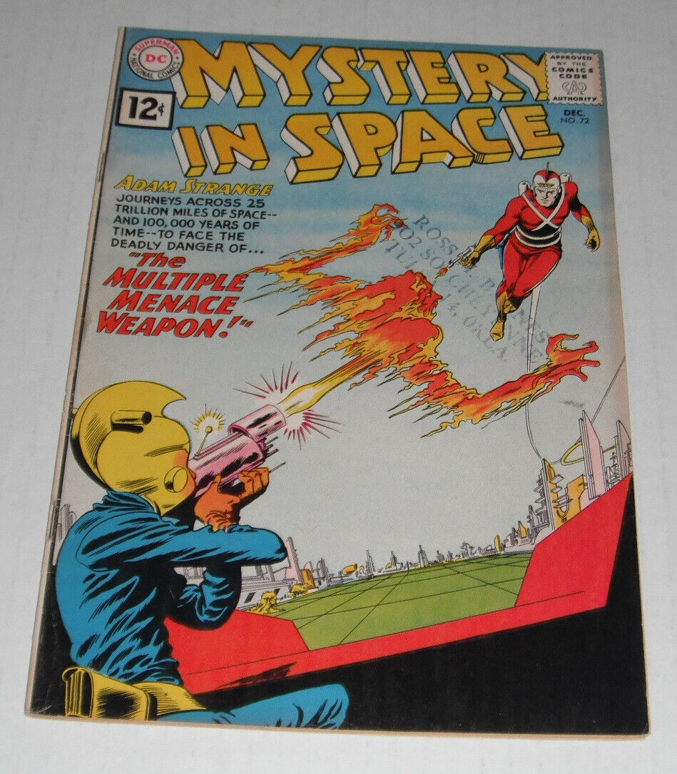 Mystery in Space # 72...VG-Fine...5.0  grade..1961 comic book...Adam Strange--RG