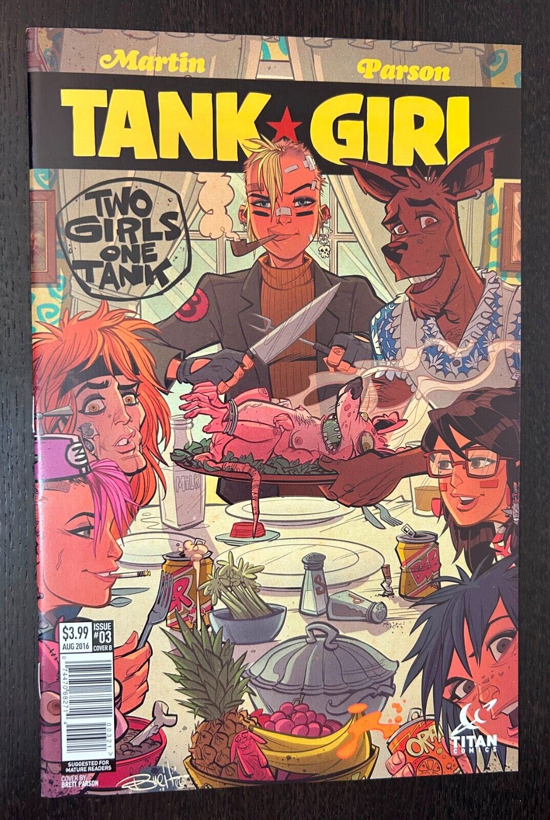 TANK GIRL TWO GIRLS ONE TANK #3 (Titan Comics 2016) -- Variant -- NM- Or Better
