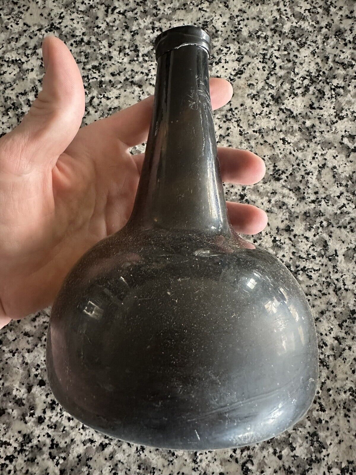 18th century Rum Pirate Bottle