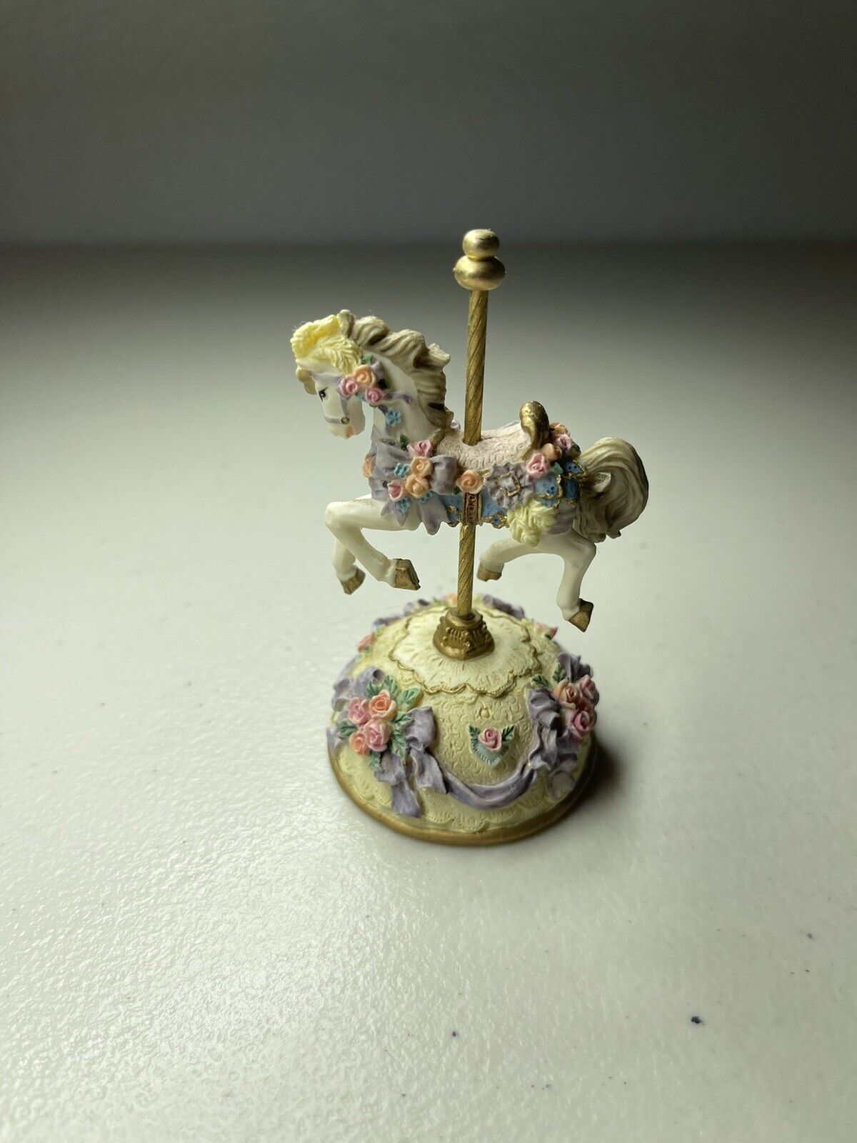 1997 Westland Miniature Musical Carousel Horse Plays “Favorite Things”