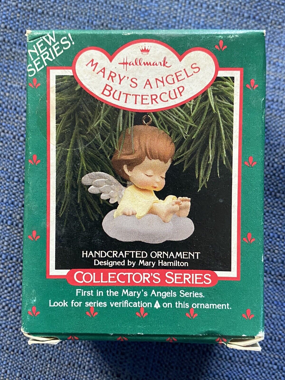 HALLMARK 1988 MARY\'S ANGELS  BUTTERCUP # 1 IN SERIES ORNAMENT