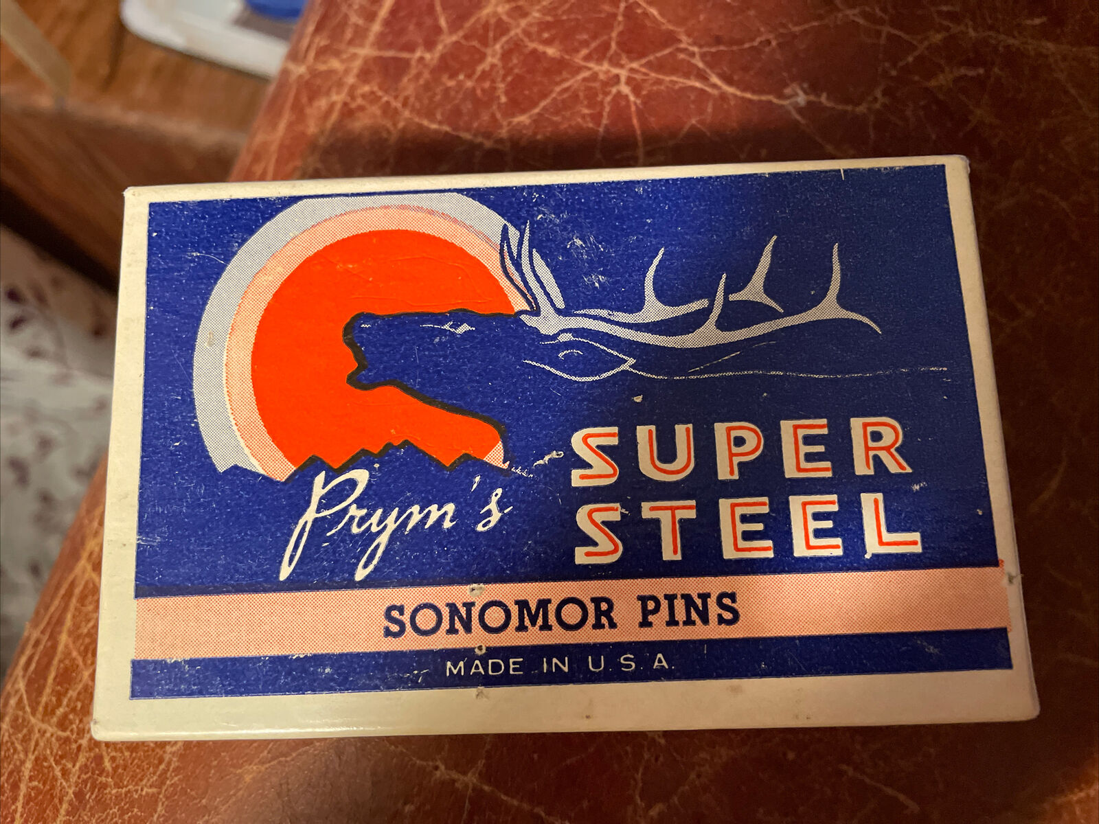 Pryms Super Steel Sonomor Pins Vintage Box No 14 Bead Pins XL head Made in USA