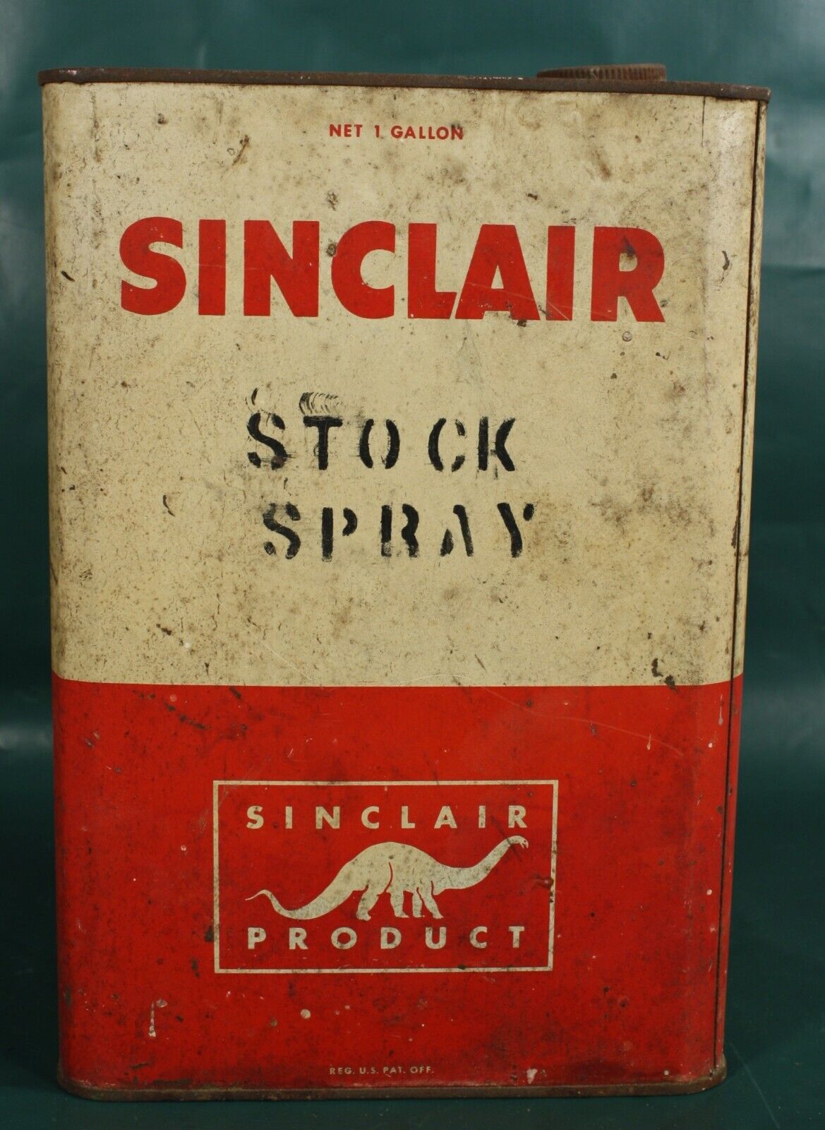 Sinclair Oil Refining Co Livestock Cows Stock Spray Can w/ Dinosaur - Barn Find