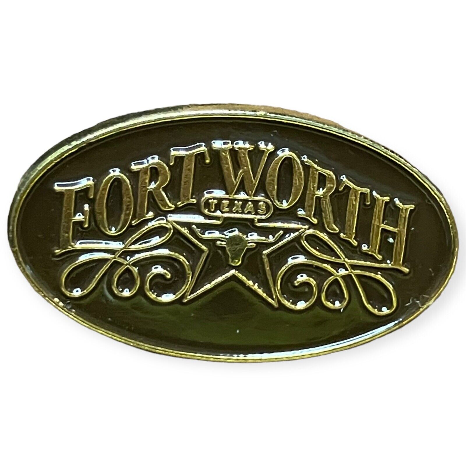 Fort Worth Texas Souvenir Mini Hat Badge Lapel Pin