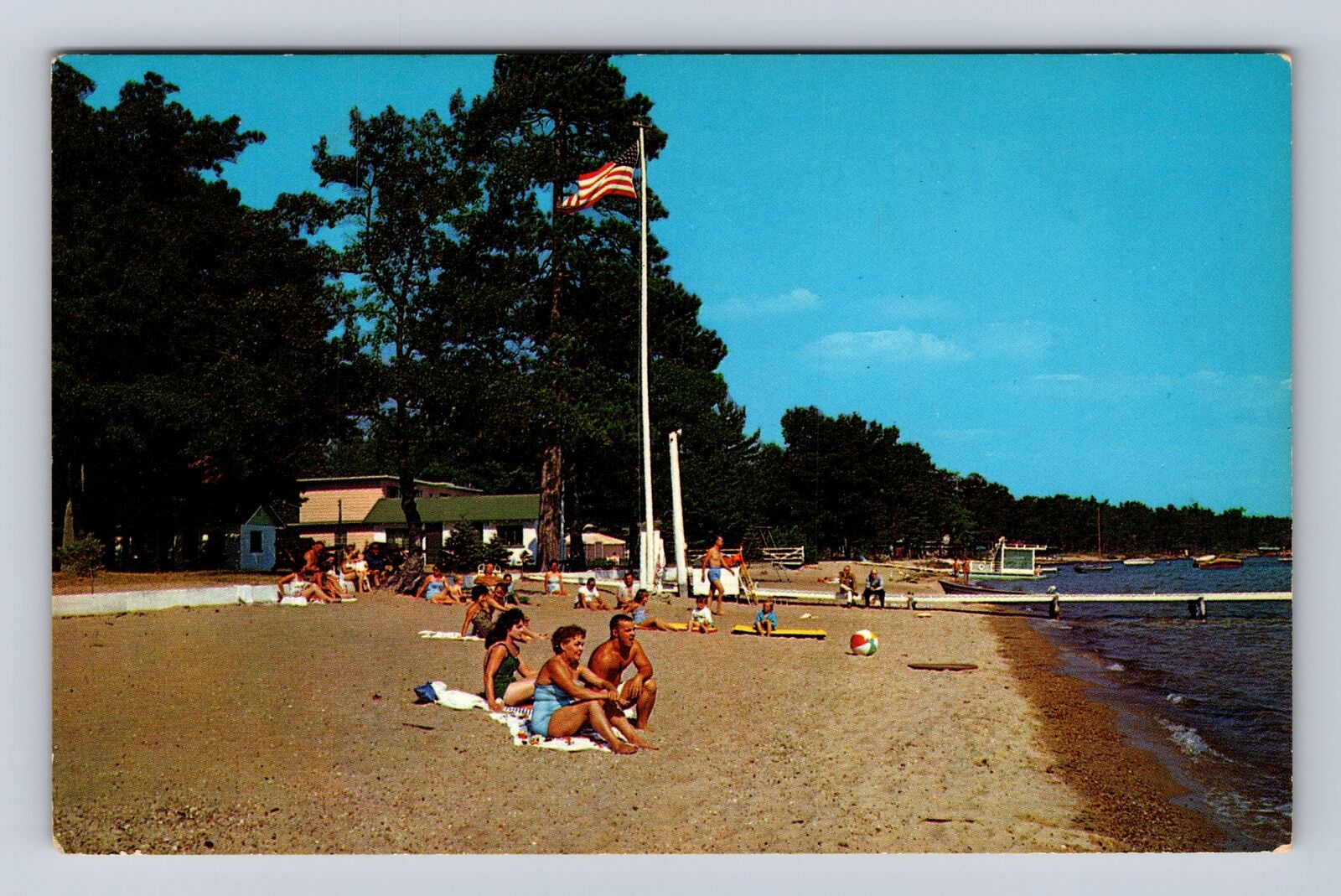 Roscommon MI-Michigan, Hotel Berdel, Advertising, Antique Vintage Postcard