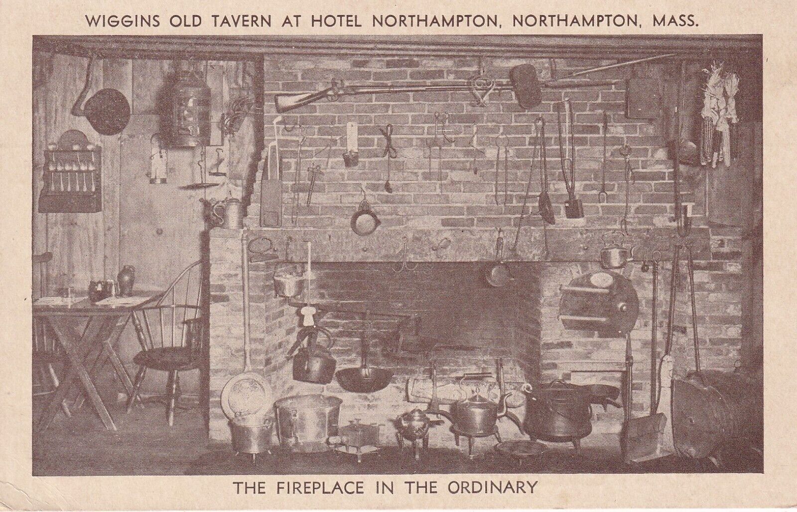 Wiggins Old Tavern At Hotel Northhampton Northampton Massachusetts Postcard T242