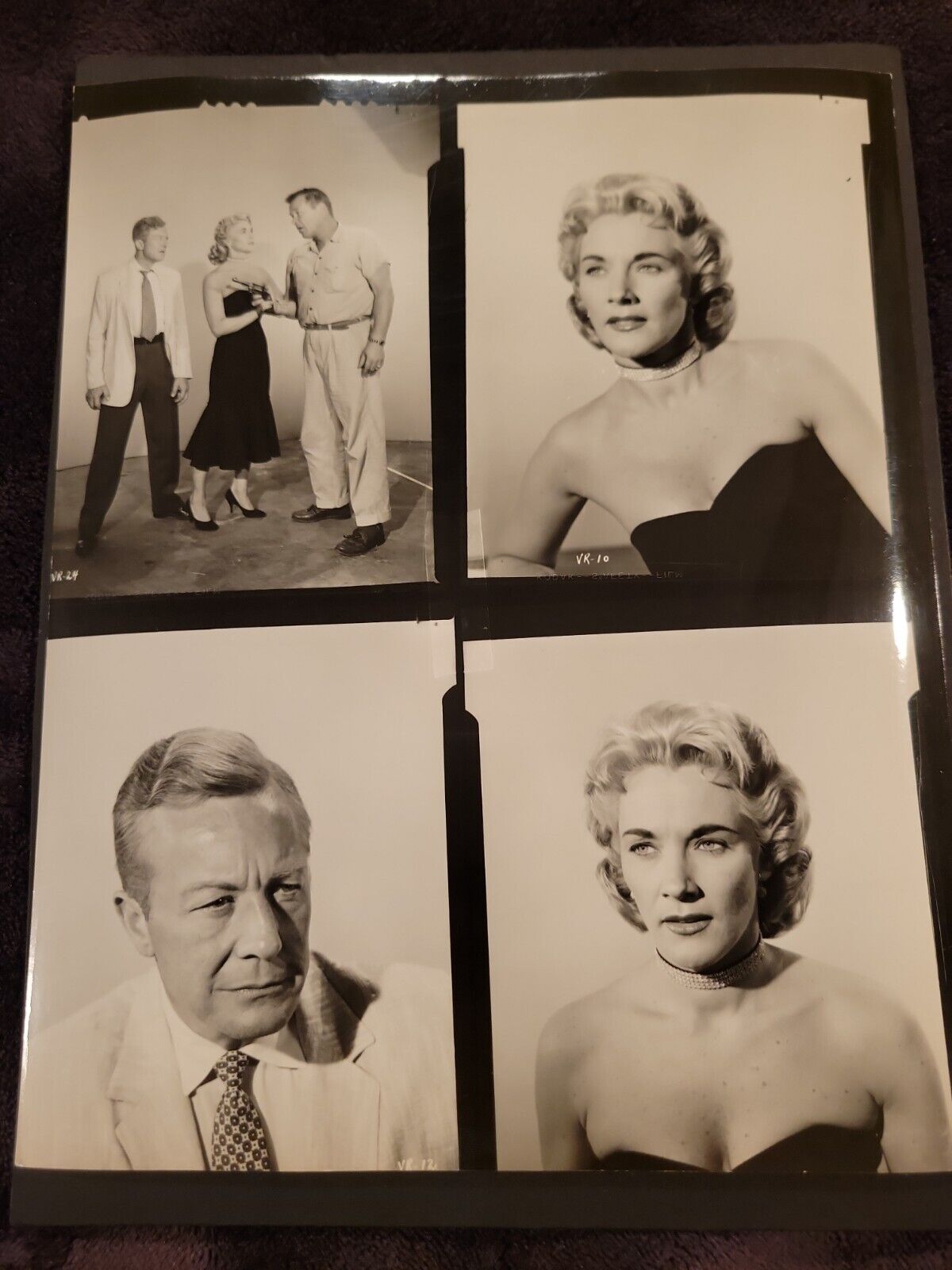 Plunder Road 1957 Movie VINTAGE Original 8 X 10” CONTACT SHEET PHOTO\'S #3