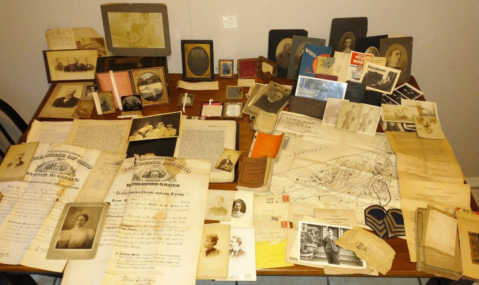 Huge Tyler Family Archive Civil War Photos Letters WW2 President Signed Ephemera