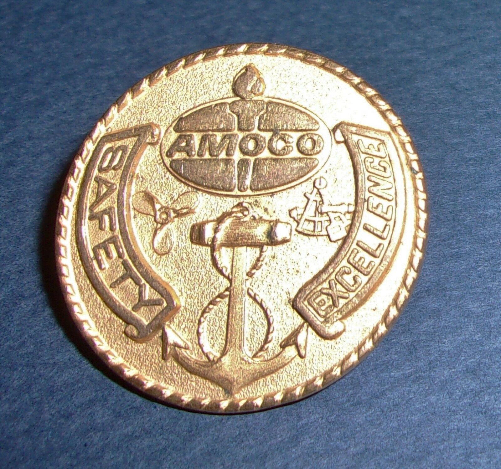 RARE Vintage Amoco Safety Excellence Award Coin 