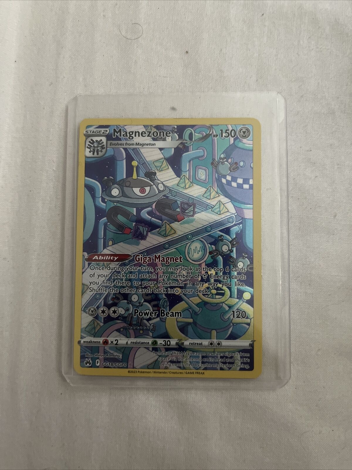 Pokemon Card Magnezone GG18/GG70 Crown Zenith Galarian Gallery Holo Rare NM
