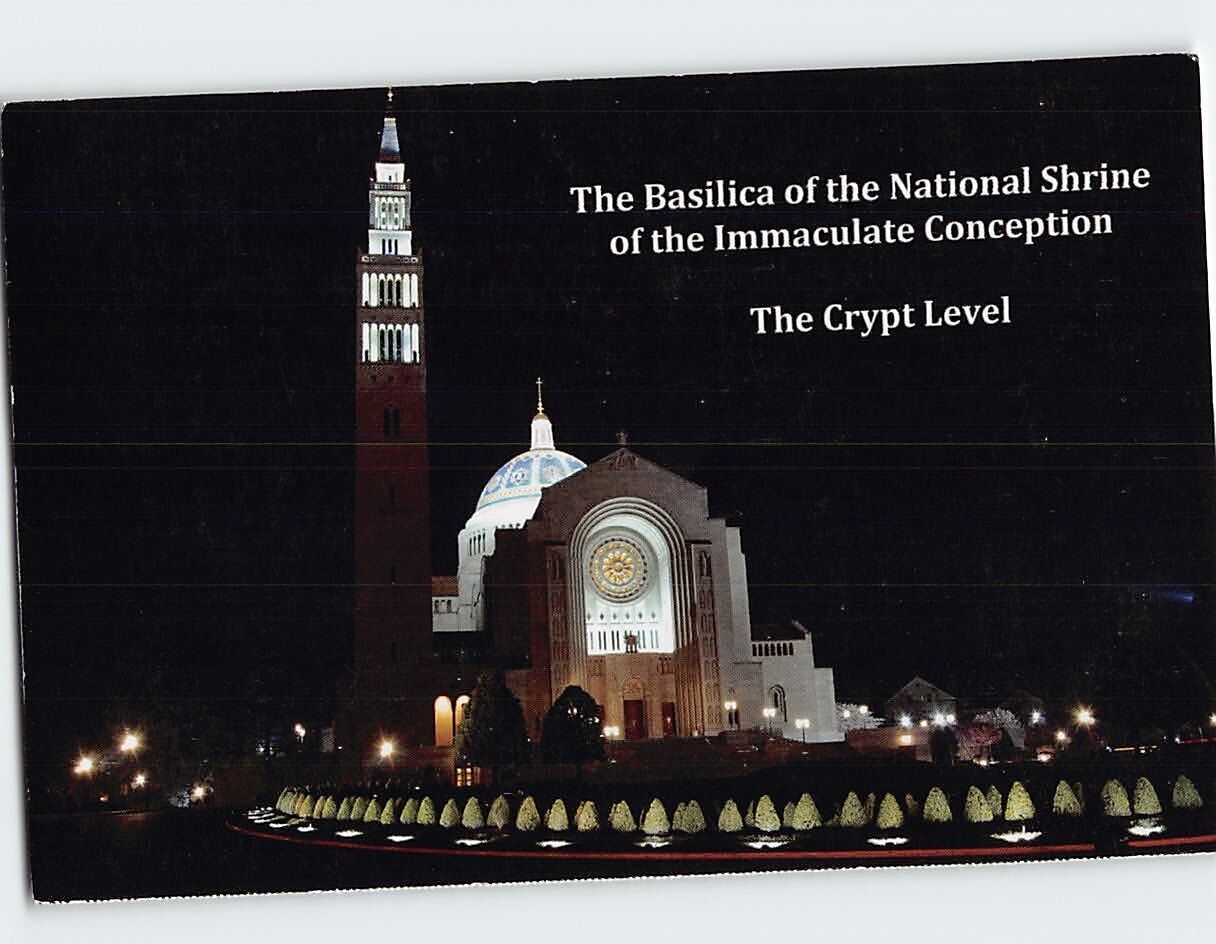 Postcard Basilica of the National Shrine of the Immaculate Conception DC USA