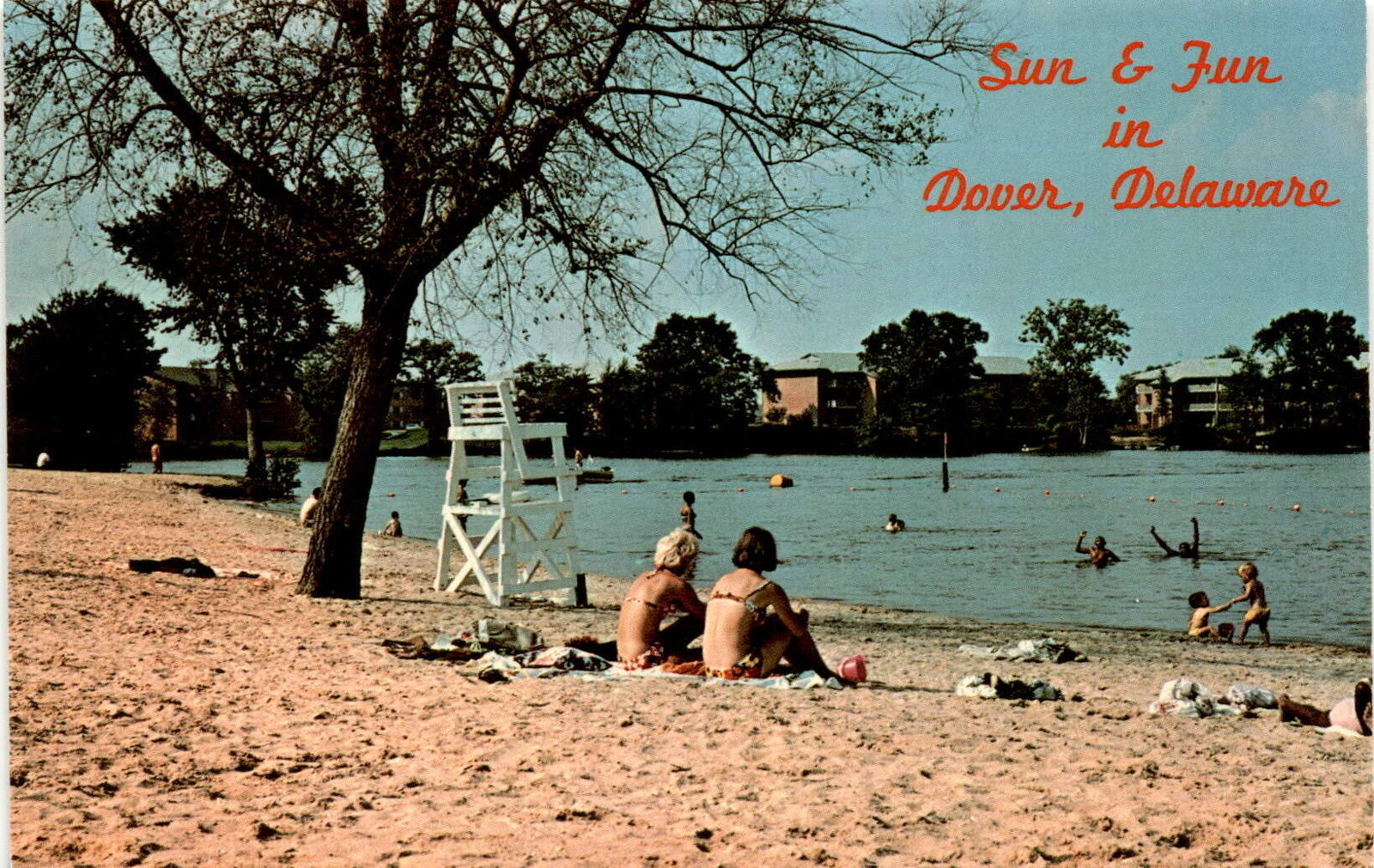 Silver Lake: Dover\'s Iconic Destination for Sun & Fun postcard