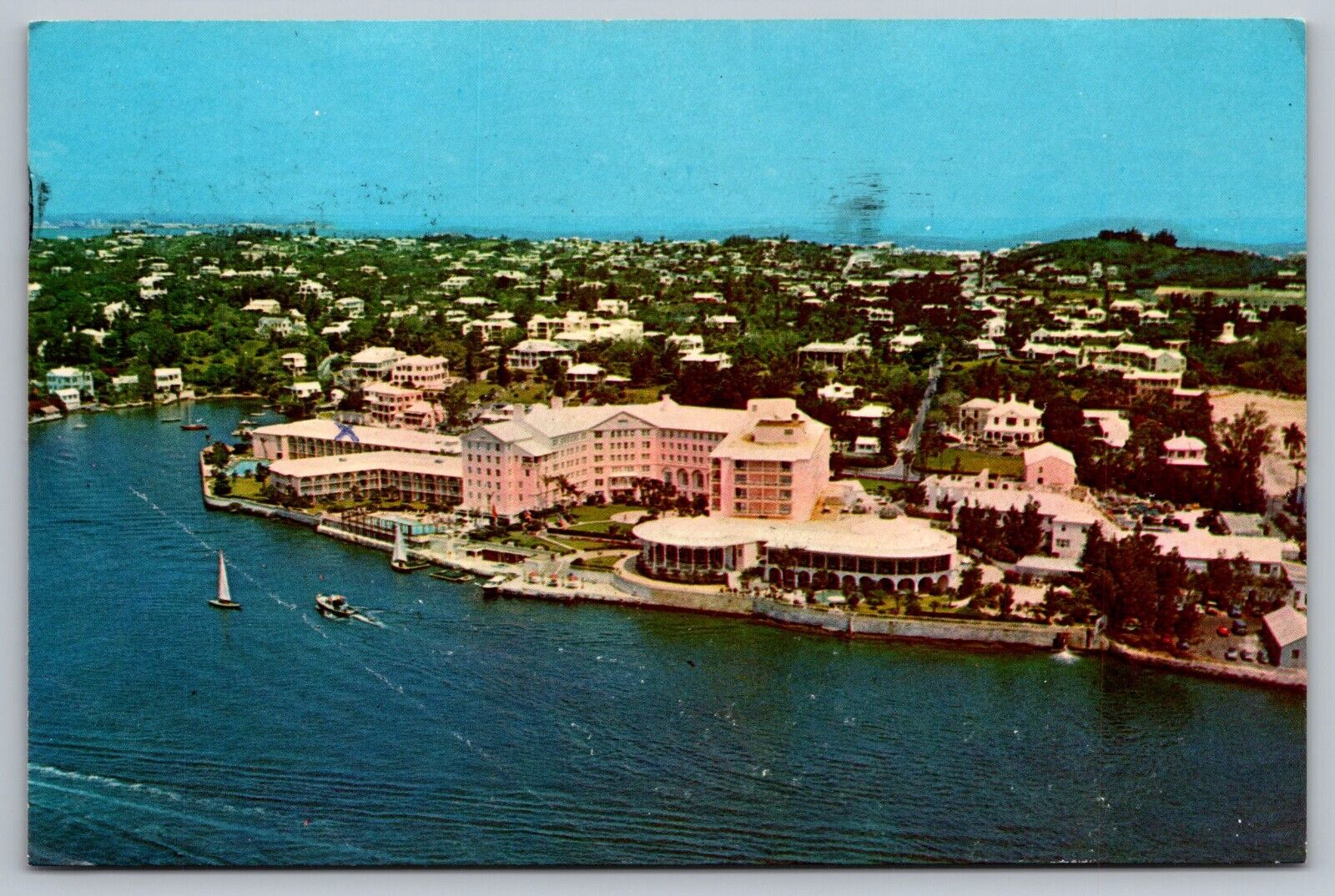 The Princess Hotel-Hamilton Harbor Bermuda Souvenir Postcard–VTG Tichnor Bros