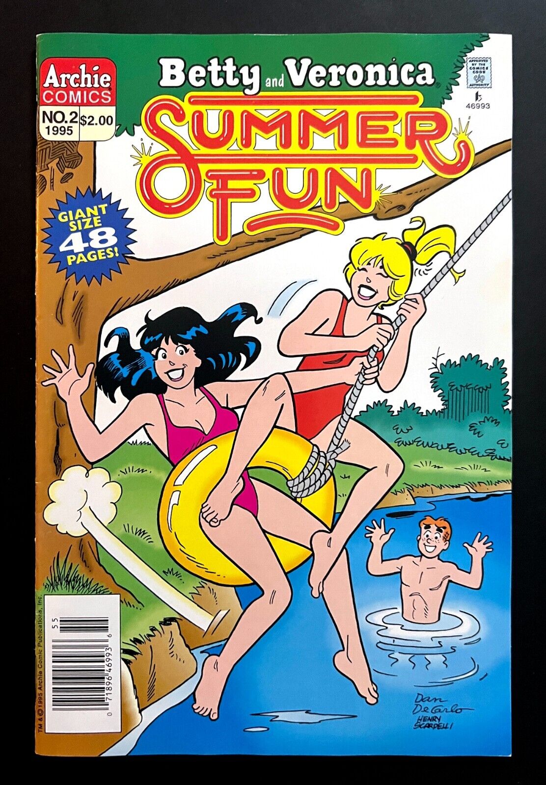 *Betty and Veronica Summer Fun* #2 Newsstand Giant-Size Dan DeCarlo Archie 1995