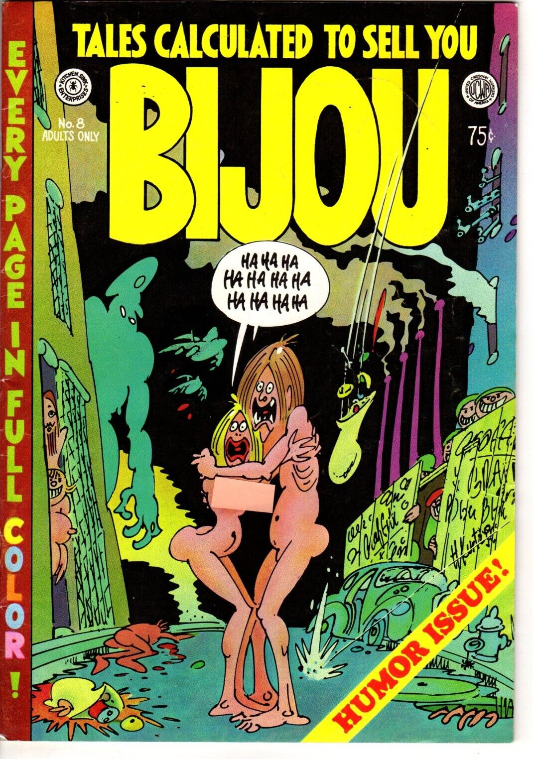 Bijou Funnies # 8 (VG/FN 5.0) 1973 Underground comic. First print