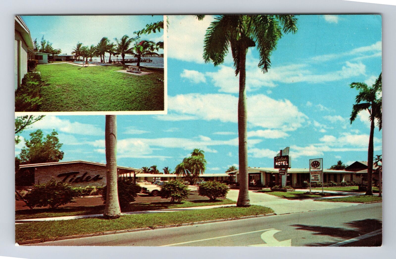 Fort Myers FL- Florida, Tides Motel, Advertisement, Antique, Vintage Postcard