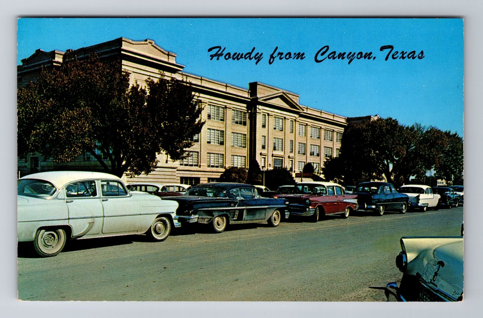 Canyon TX-Texas, Administration Building, West Texas College, Vintage Postcard