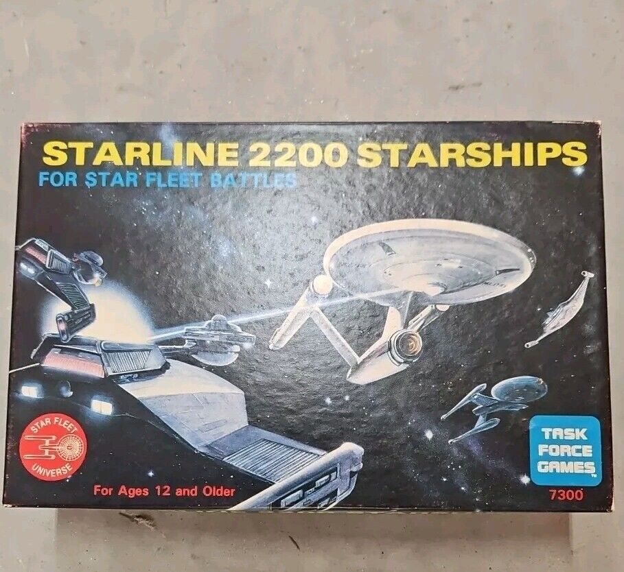 SFB Star Trek Miniatures Starline 2200 BOX SET 7300 Vintage 