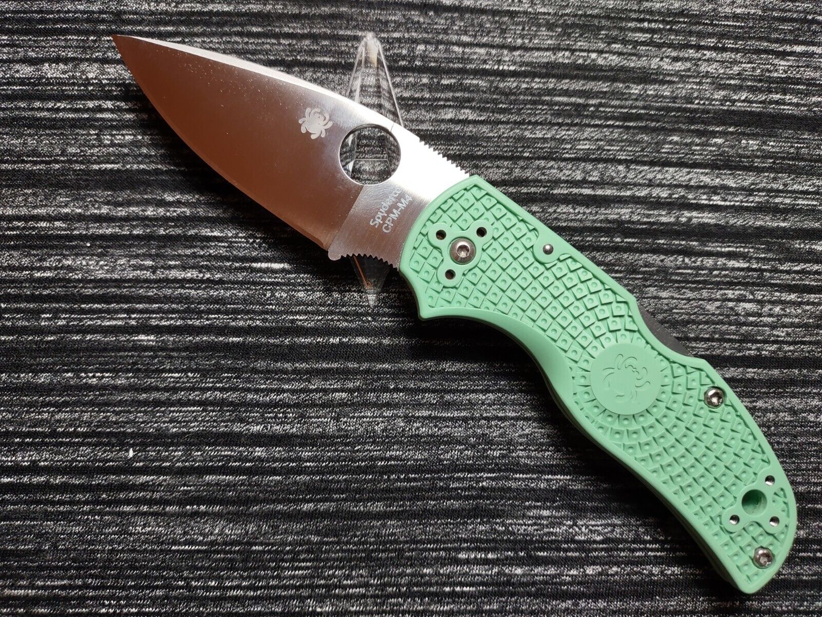 🔥Rare Spyderco Native M4 Mint Green Model #C41JGR5 Knife  🇺🇸📬