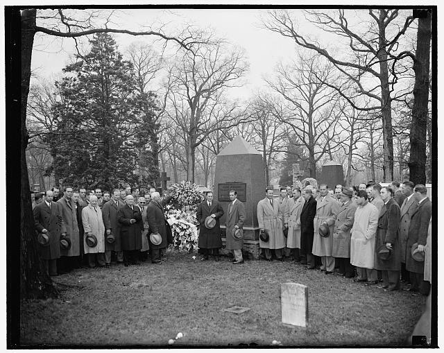 Tribute to Baseball\'s Founder,Washington,DC,Arlington National Cemetery,1939