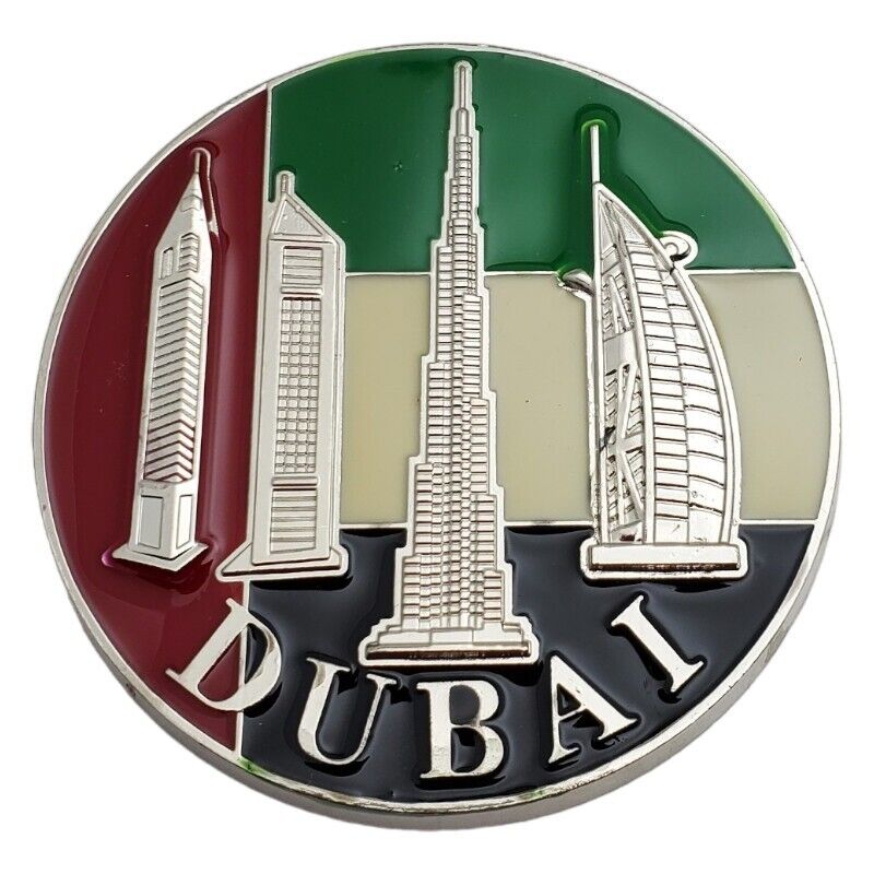 Fridge Magnet Dubai UAE Souvenir Travel Tourist United Arab Emirates Skyline